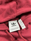Retro Adidas Originals Burgundy Trefoil Hoodie - (XS-S)