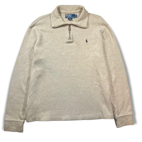 Polo Ralph Lauren Cream 1/4 Zip Sweater - (S)