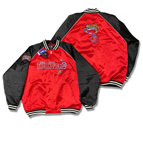 Vintage Allen Iverson x Philadelphia 76ers NBA Varsity Jacket - (XL)