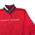 Vintage Tommy Hilfiger Red Fleece - (L- XL)